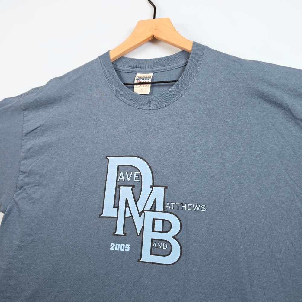 Dave Matthews Band 2005 American Tour Vintage T-Shirt Men's XL Blue DMB Band Tee